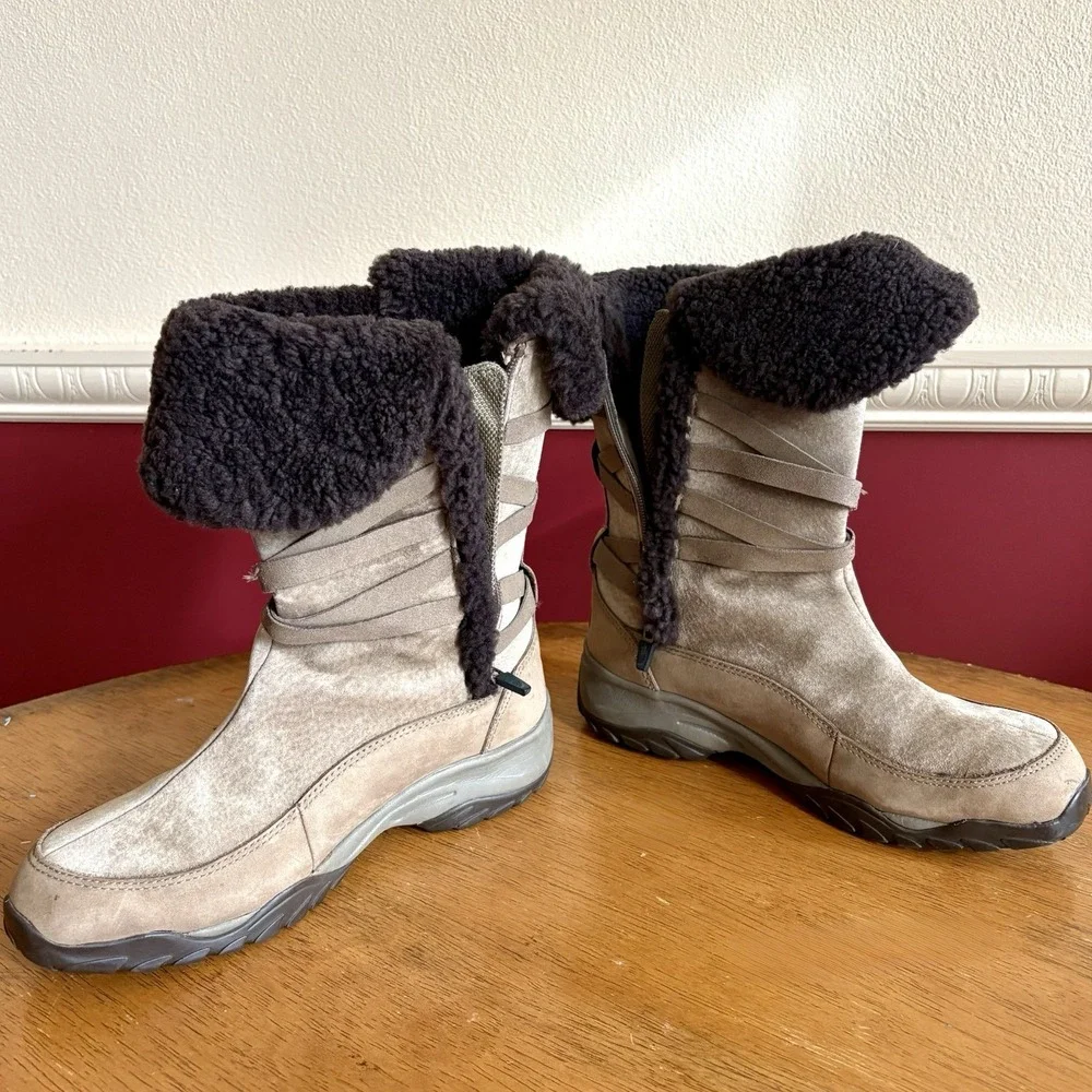 The North Face waterproof leather insulated‎ winter snow boots